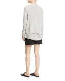 High-Waist Stretch-Cotton Shorts