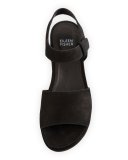 Jasper Platform Wedge Sandal, Black