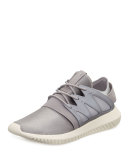 Tubular Viral Neoprene Sneaker, Metallic Silver/Core White