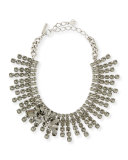 Crystal-Row Statement Necklace