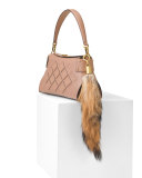 Coyote-Fur Tail Key Fob, Natural