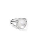 Stella Mini Lollipop Ring in Mother-of-Pearl Doublet with Diamonds, 0.15