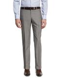 Unito Wool Flat-Front Trousers