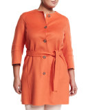 Narcisco Wool-Blend Coat, Plus Size