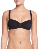 Encens'moi Banded Demi Bra, Black