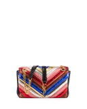 Monogram Medium Matelassé Rainbow Chain Shoulder Bag, Multi