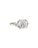 Asscher-Cut Cubic Zirconia Ring