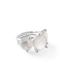 925 Rock Candy 3-Stone Ring in Quartz Doublet, Size 7