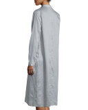 Auden Long Shirtdress Blouse, Zinc