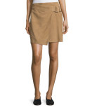 Belted Suede Skirt