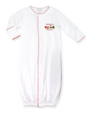 Baby's First Christmas Convertible Sleep Gown, Red/White, Size Newborn-Small