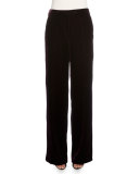 Mid-Rise Straight-Leg Pants, Royal Purple