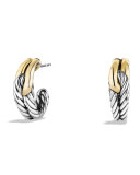Labyrinth Single-Loop Earrings with Gold