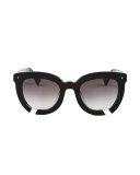 Incidental Notched Square Sunglasses