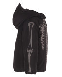 Hadar Hooded Skulls Reflective Jacket, Black, Size 4-10