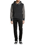 Radford Colorblock Hoodie, Charcoal