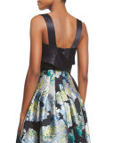 Sleeveless Waist-Bow Top, Black