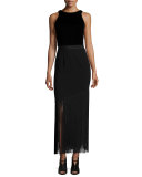 Adams Fringed Midi Skirt 