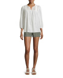 Alek Linen-Blend Shorts