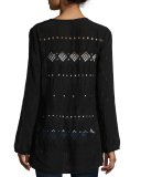 Damask Embroidered Blouse/Tunic 