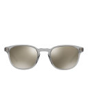 Fairmont Mirrored Square Sunglasses, Gray
