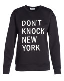 Don't Knock New York Pullover Sweatshirt, Black