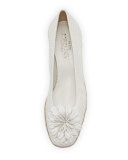 Mae Perforated Demi-Wedge Pump, White