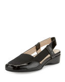 Kamillie Patent Demi-Wedge Pump