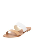 Sable Two-Tone Slide Sandal