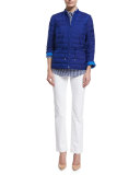 3/4-Sleeve Checkered Shirt