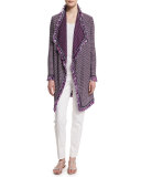 Mina Fringe Artisan Cardigan, Fiore/Multi
