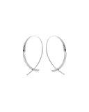 Small 14K Curved Crossover Hoop Earrings