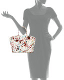 Brera 30 Sport Python Satchel Bag, Multicolor