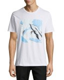 Hawaiian Tropical-Print Graphic T-Shirt