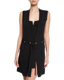 Go West Coverup Vest, Black