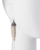 Nell Chain Fringe Drop Earrings