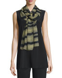Exotic Elements Georgette Scarf, Moss/Black