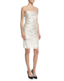 Sander Sleeveless Sheath Dress, White