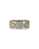 Classic Diamond-Pattern Band Ring, Men's Size 10