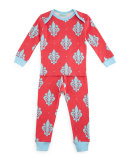 French Quarter Pajama Shirt & Pants, Pink/Blue, Size 2T-8