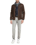 Five-Pocket Cotton Denim Pants