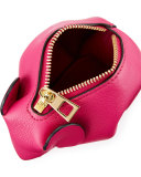 Leather Elephant Coin Purse, Fuchsia