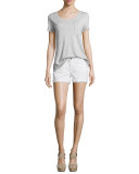 Jimmy Jimmy Denim Shorts, Optic White