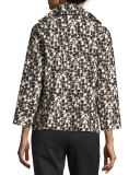 Belline Reversible Printed Jacket, Black/Multi