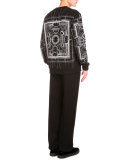 Map & Cobra Graphic-Print Sweatshirt, Black