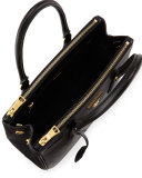 Saffiano Small Double-Handle Tote Bag, Nero (Black)
