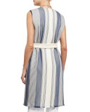 Fergie Belted Striped Vest