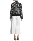Kenmare Cropped Wide-Leg Pants, White
