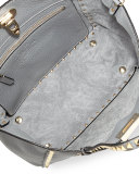 Rockstud Mini Tote Bag, Gray