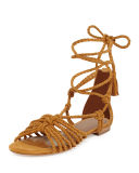 Falk Lace-Up Flat Sandal